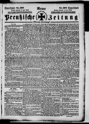 Neue preußische Zeitung vom 10.04.1912