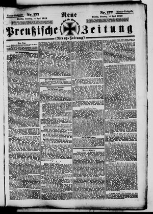 Neue preußische Zeitung vom 16.04.1912