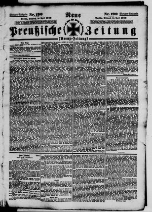Neue preußische Zeitung vom 24.04.1912