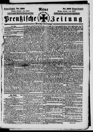 Neue preußische Zeitung vom 01.05.1912