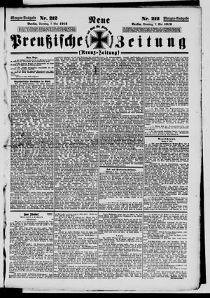 Neue preußische Zeitung vom 07.05.1912