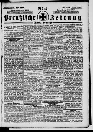 Neue preußische Zeitung vom 10.05.1912