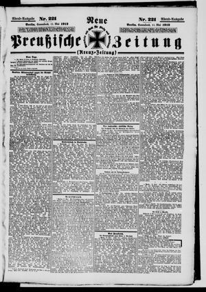 Neue preußische Zeitung vom 11.05.1912