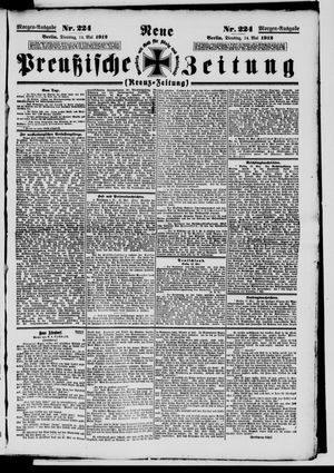 Neue preußische Zeitung vom 14.05.1912