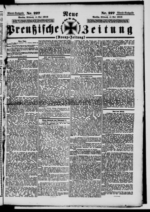Neue preußische Zeitung vom 15.05.1912