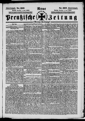 Neue preußische Zeitung vom 11.06.1912