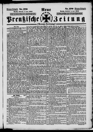 Neue preußische Zeitung vom 12.06.1912