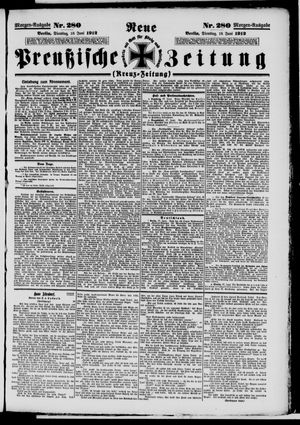 Neue preußische Zeitung vom 18.06.1912