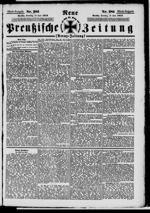Neue preußische Zeitung vom 18.06.1912