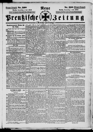 Neue preußische Zeitung vom 04.07.1912