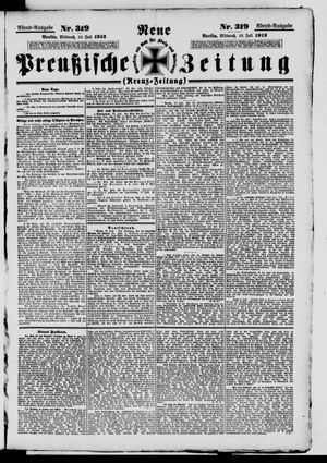 Neue preußische Zeitung vom 10.07.1912