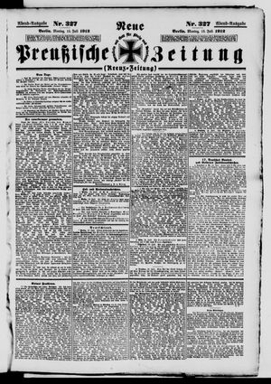 Neue preußische Zeitung vom 15.07.1912