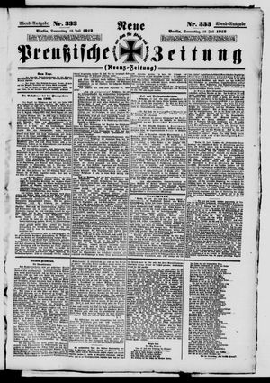 Neue preußische Zeitung vom 18.07.1912