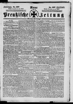 Neue preußische Zeitung vom 20.07.1912