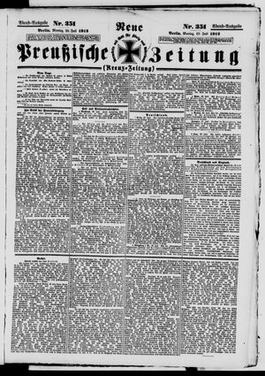 Neue preußische Zeitung vom 29.07.1912