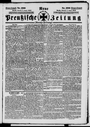 Neue preußische Zeitung vom 21.08.1912