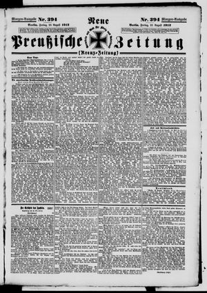 Neue preußische Zeitung vom 23.08.1912
