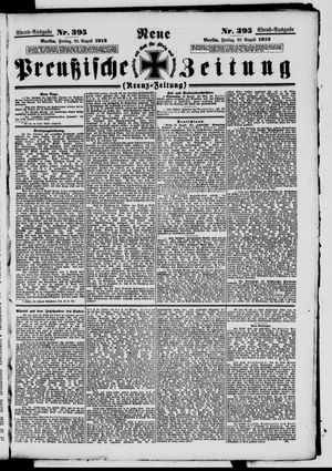 Neue preußische Zeitung vom 23.08.1912