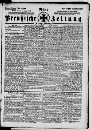 Neue preußische Zeitung vom 27.08.1912