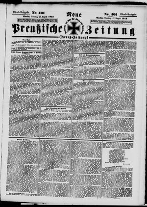 Neue preußische Zeitung vom 27.08.1912