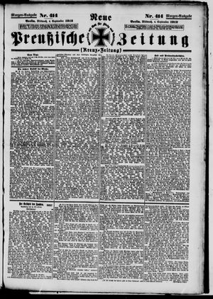 Neue preußische Zeitung on Sep 4, 1912
