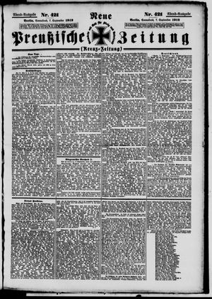 Neue preußische Zeitung vom 07.09.1912