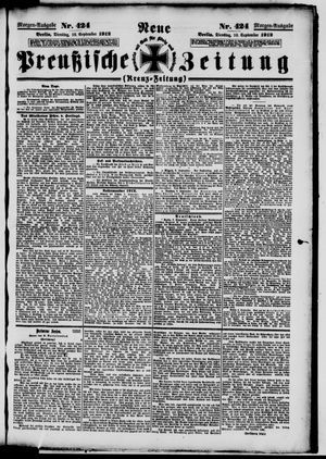 Neue preußische Zeitung vom 10.09.1912