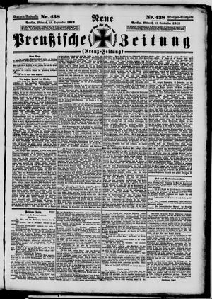 Neue preußische Zeitung vom 18.09.1912
