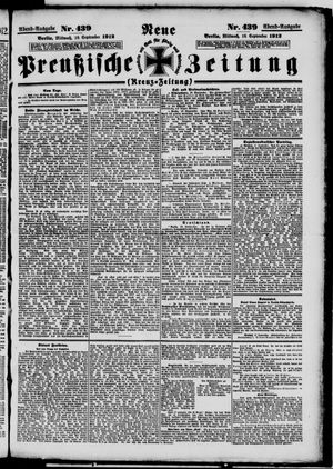 Neue preußische Zeitung vom 18.09.1912
