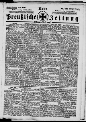 Neue preußische Zeitung vom 10.10.1912