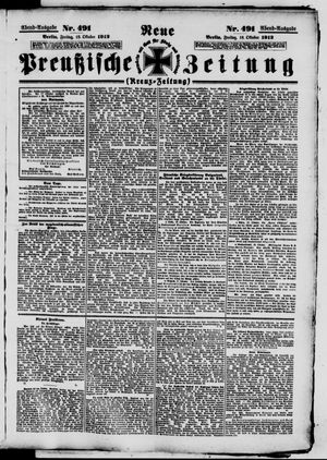 Neue preußische Zeitung vom 18.10.1912