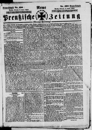 Neue preußische Zeitung vom 23.10.1912