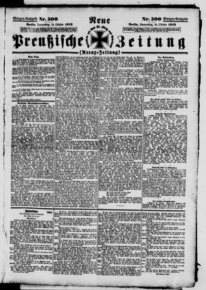 Neue preußische Zeitung vom 24.10.1912