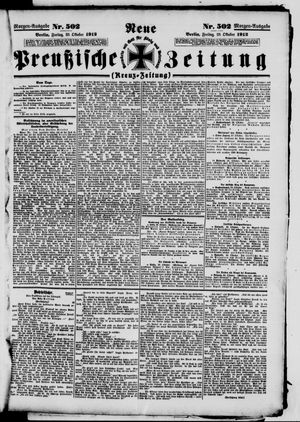 Neue preußische Zeitung vom 25.10.1912