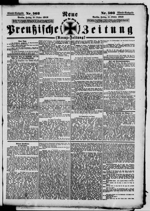 Neue preußische Zeitung vom 25.10.1912