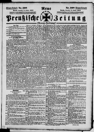 Neue preußische Zeitung vom 29.10.1912