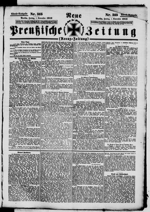 Neue preußische Zeitung vom 01.11.1912