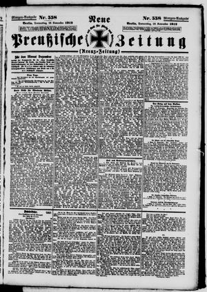 Neue preußische Zeitung vom 28.11.1912