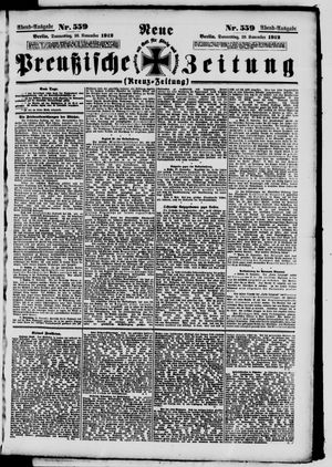 Neue preußische Zeitung vom 28.11.1912