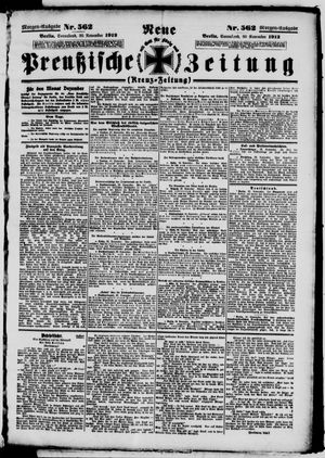 Neue preußische Zeitung vom 30.11.1912
