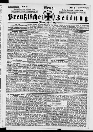 Neue preußische Zeitung vom 02.01.1913