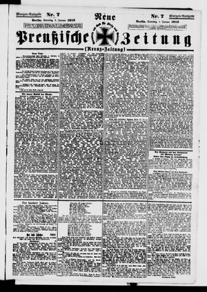 Neue preußische Zeitung vom 05.01.1913