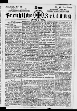 Neue preußische Zeitung vom 07.01.1913
