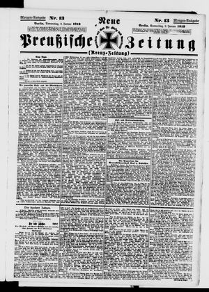 Neue preußische Zeitung vom 09.01.1913