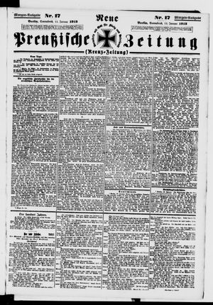 Neue preußische Zeitung vom 11.01.1913