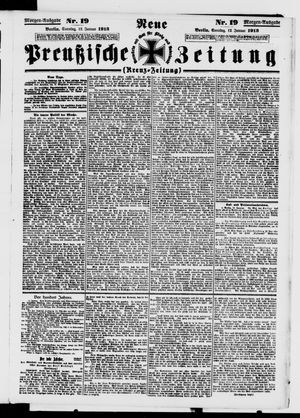 Neue preußische Zeitung vom 12.01.1913