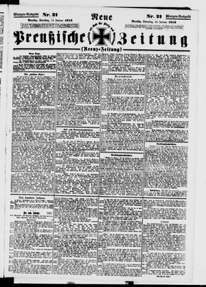 Neue preußische Zeitung vom 14.01.1913