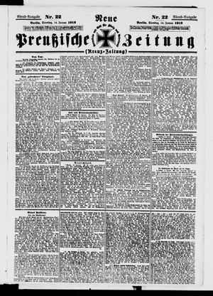 Neue preußische Zeitung vom 14.01.1913