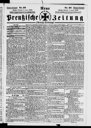 Neue preußische Zeitung vom 15.01.1913