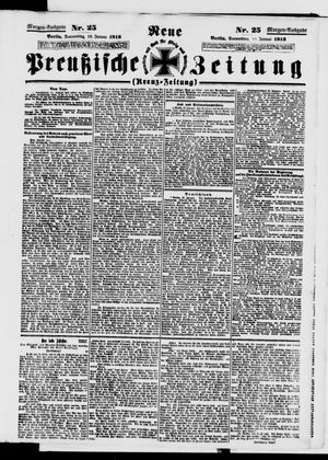 Neue preußische Zeitung vom 16.01.1913